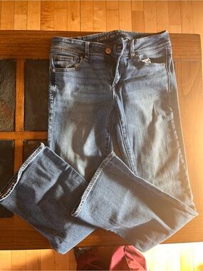 American Eagle Outfitters Faded Blue Straight Leg Jeans